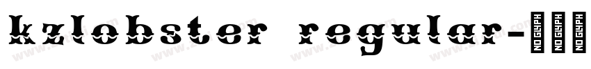 kzlobster regular字体转换